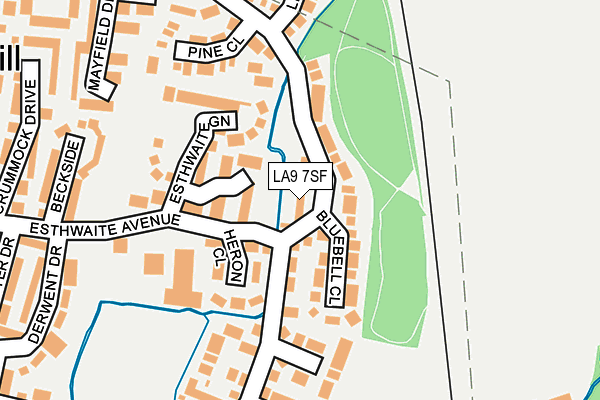 LA9 7SF map - OS OpenMap – Local (Ordnance Survey)