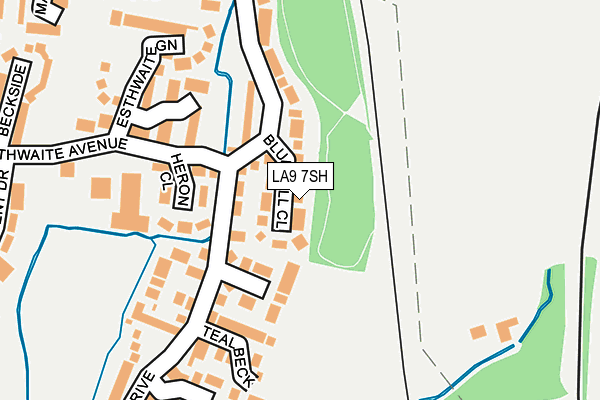 LA9 7SH map - OS OpenMap – Local (Ordnance Survey)
