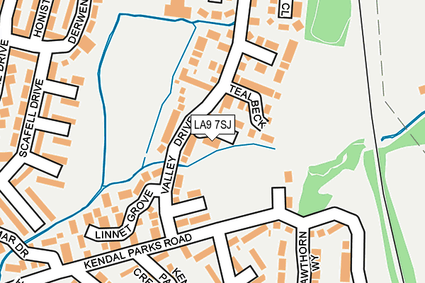 LA9 7SJ map - OS OpenMap – Local (Ordnance Survey)
