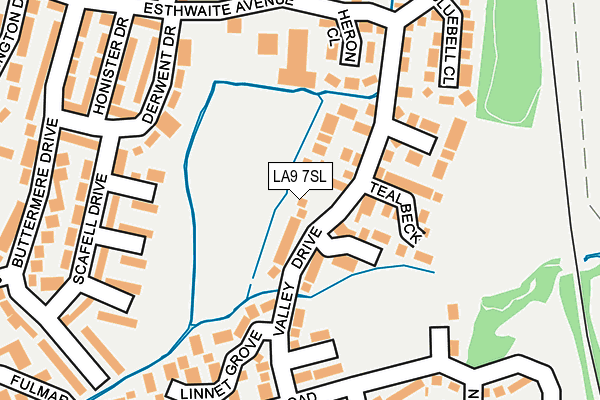 Map of THE LAKES FLORIST LTD at local scale