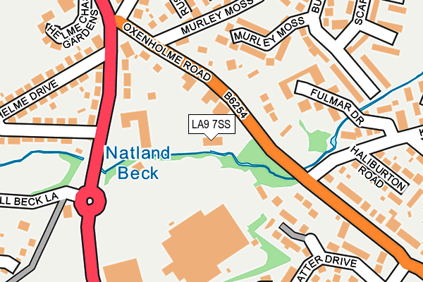 LA9 7SS map - OS OpenMap – Local (Ordnance Survey)