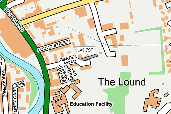 LA9 7ST map - OS OpenMap – Local (Ordnance Survey)