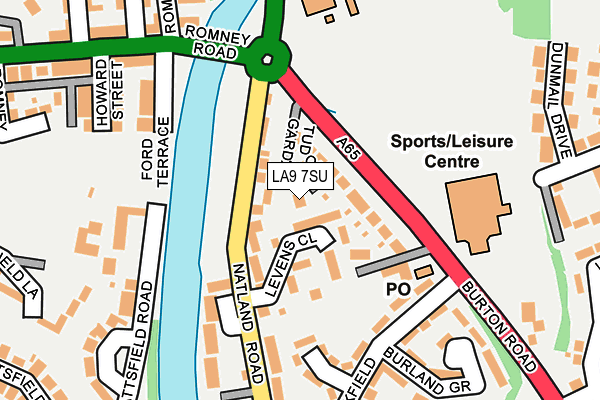 LA9 7SU map - OS OpenMap – Local (Ordnance Survey)