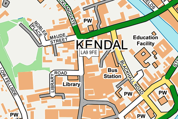 LA9 9FE map - OS OpenMap – Local (Ordnance Survey)