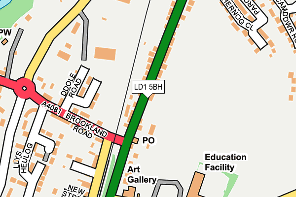 LD1 5BH map - OS OpenMap – Local (Ordnance Survey)