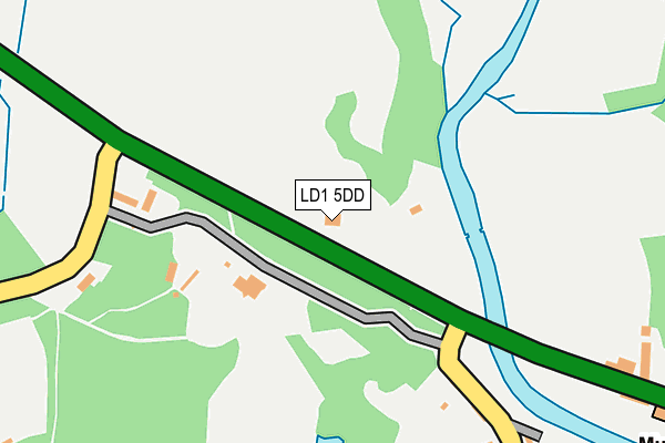 LD1 5DD map - OS OpenMap – Local (Ordnance Survey)