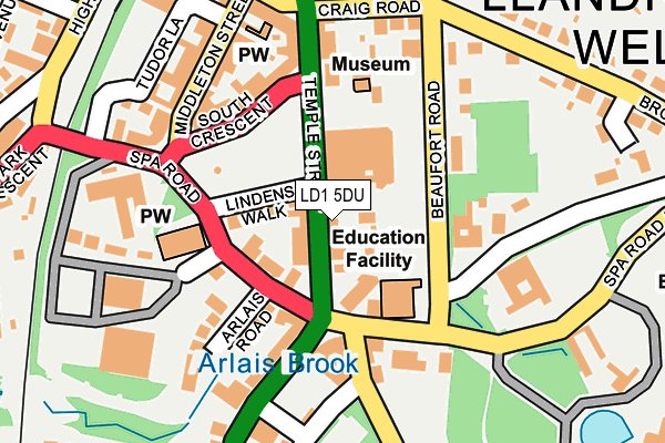 LD1 5DU map - OS OpenMap – Local (Ordnance Survey)