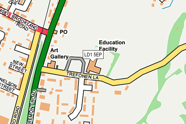 LD1 5EP map - OS OpenMap – Local (Ordnance Survey)