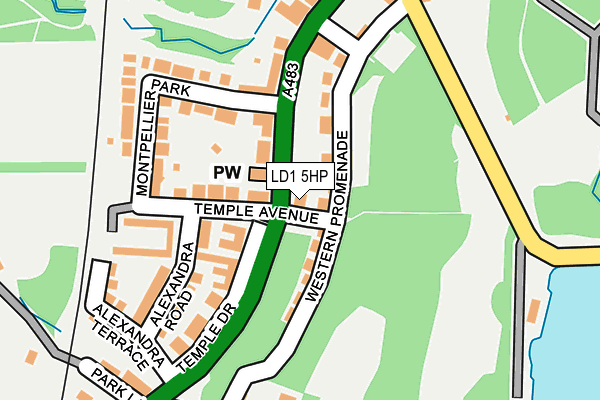 LD1 5HP map - OS OpenMap – Local (Ordnance Survey)