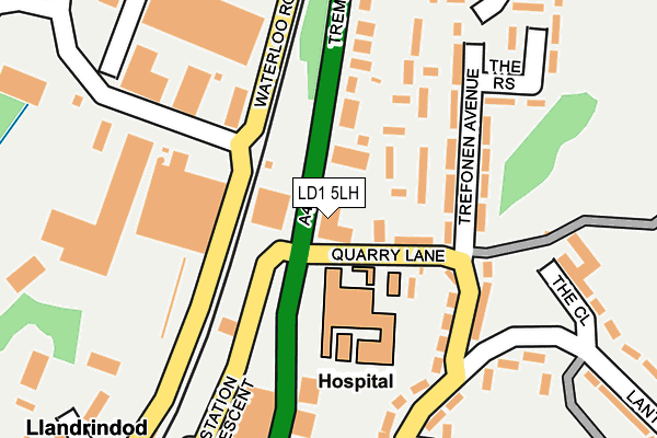 LD1 5LH map - OS OpenMap – Local (Ordnance Survey)