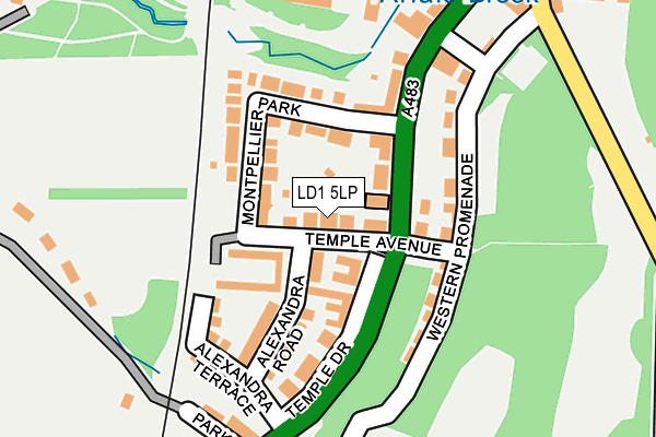 LD1 5LP map - OS OpenMap – Local (Ordnance Survey)