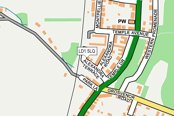 LD1 5LQ map - OS OpenMap – Local (Ordnance Survey)