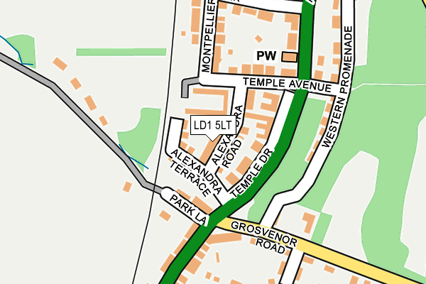 LD1 5LT map - OS OpenMap – Local (Ordnance Survey)