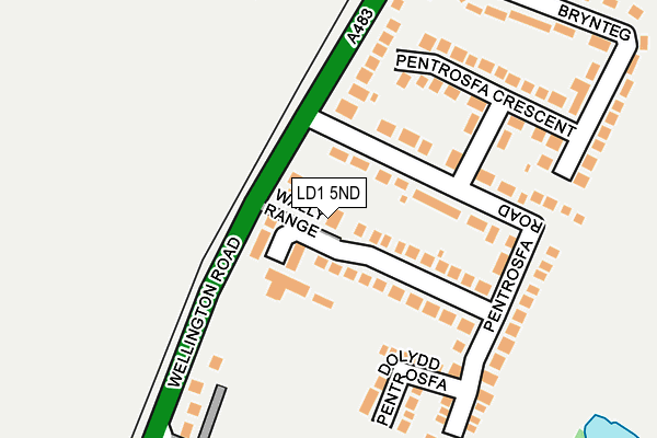LD1 5ND map - OS OpenMap – Local (Ordnance Survey)