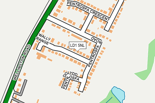 LD1 5NL map - OS OpenMap – Local (Ordnance Survey)