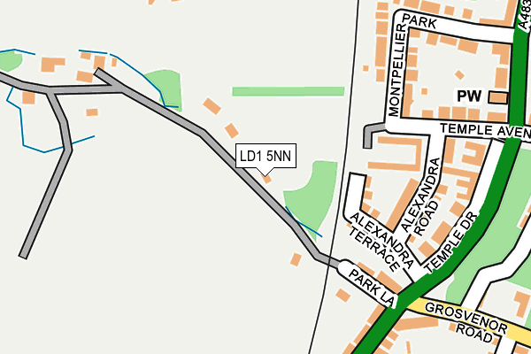 LD1 5NN map - OS OpenMap – Local (Ordnance Survey)