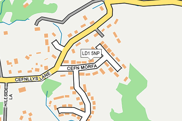 LD1 5NP map - OS OpenMap – Local (Ordnance Survey)