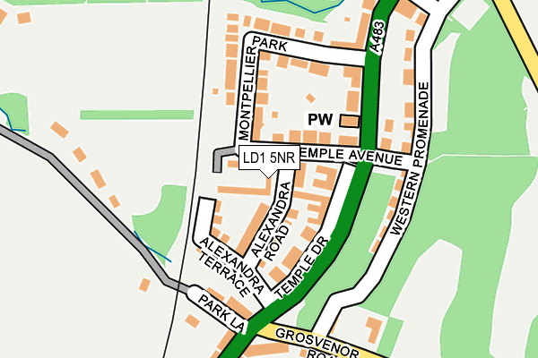 LD1 5NR map - OS OpenMap – Local (Ordnance Survey)