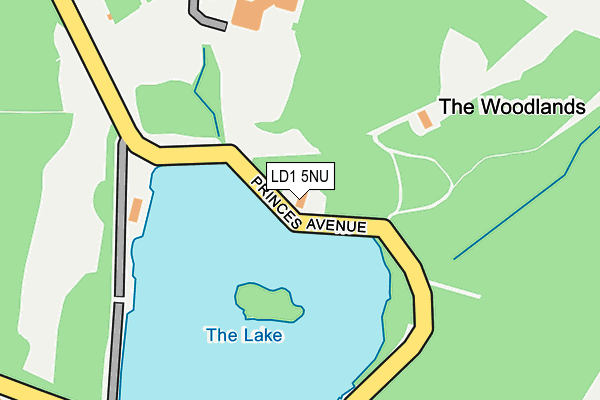 LD1 5NU map - OS OpenMap – Local (Ordnance Survey)