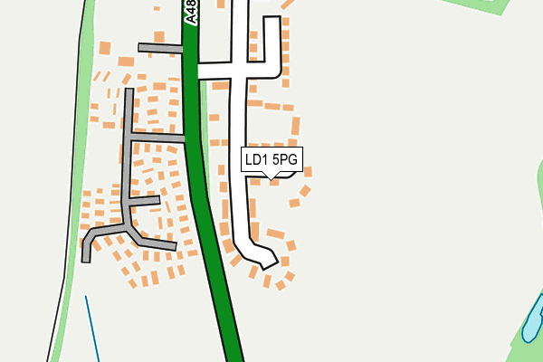 LD1 5PG map - OS OpenMap – Local (Ordnance Survey)
