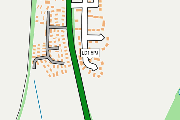 LD1 5PJ map - OS OpenMap – Local (Ordnance Survey)