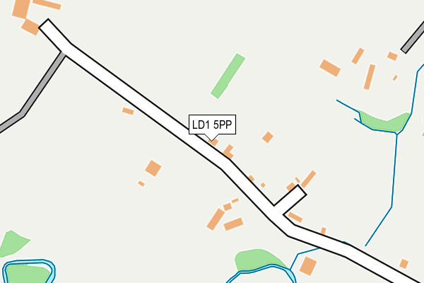 LD1 5PP map - OS OpenMap – Local (Ordnance Survey)