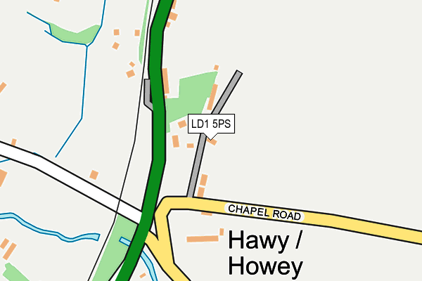 LD1 5PS map - OS OpenMap – Local (Ordnance Survey)