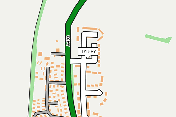 LD1 5PY map - OS OpenMap – Local (Ordnance Survey)
