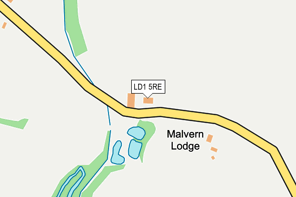 LD1 5RE map - OS OpenMap – Local (Ordnance Survey)