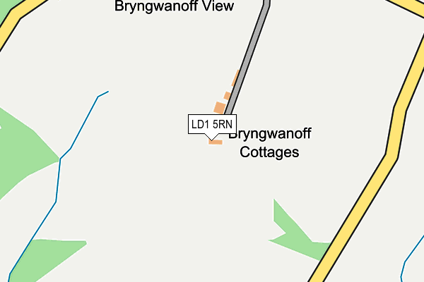 LD1 5RN map - OS OpenMap – Local (Ordnance Survey)