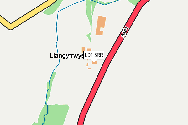 LD1 5RR map - OS OpenMap – Local (Ordnance Survey)