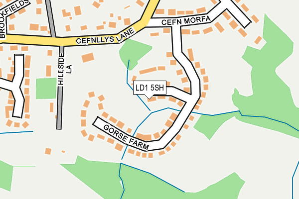 LD1 5SH map - OS OpenMap – Local (Ordnance Survey)