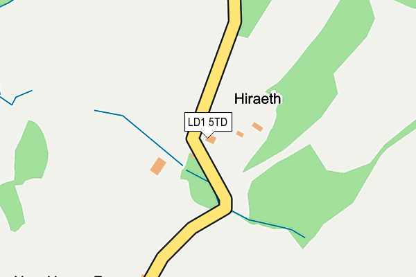 LD1 5TD map - OS OpenMap – Local (Ordnance Survey)