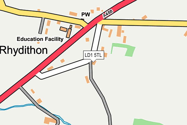 LD1 5TL map - OS OpenMap – Local (Ordnance Survey)