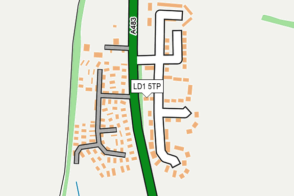 LD1 5TP map - OS OpenMap – Local (Ordnance Survey)