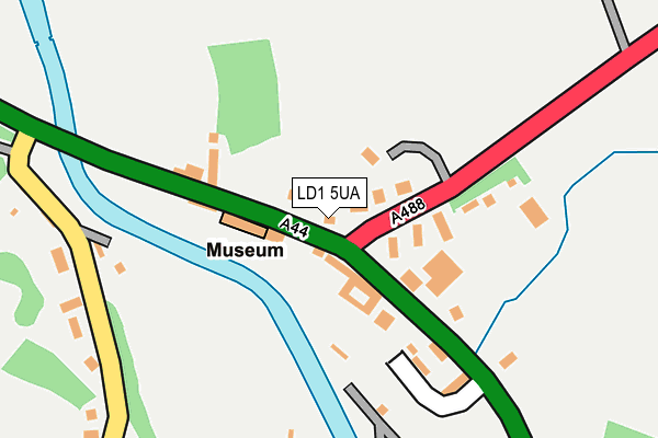 LD1 5UA map - OS OpenMap – Local (Ordnance Survey)