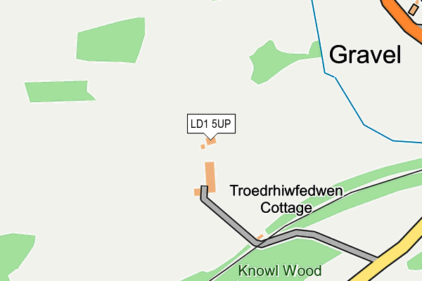 LD1 5UP map - OS OpenMap – Local (Ordnance Survey)