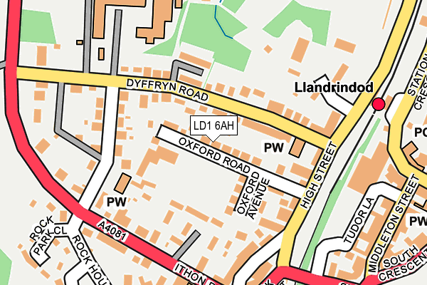 Map of MRC WALES LIMITED at local scale