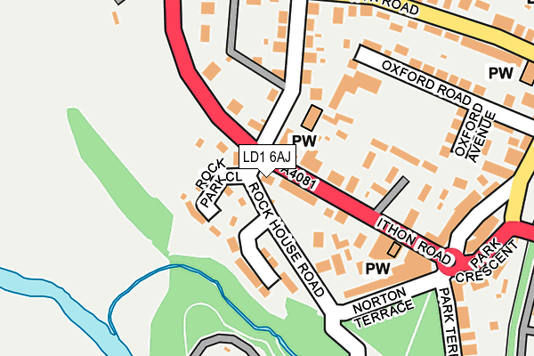 LD1 6AJ map - OS OpenMap – Local (Ordnance Survey)
