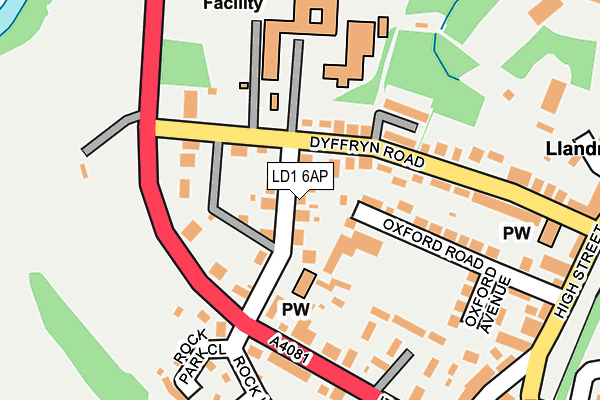 LD1 6AP map - OS OpenMap – Local (Ordnance Survey)