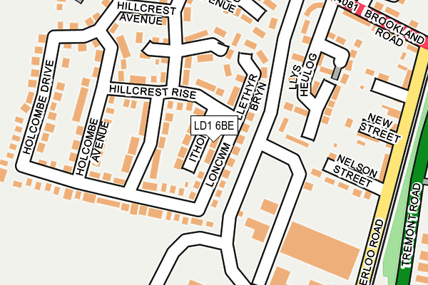 LD1 6BE map - OS OpenMap – Local (Ordnance Survey)