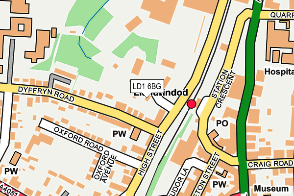 LD1 6BG map - OS OpenMap – Local (Ordnance Survey)