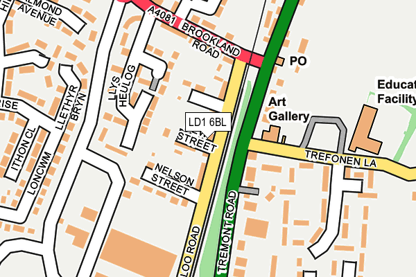 LD1 6BL map - OS OpenMap – Local (Ordnance Survey)