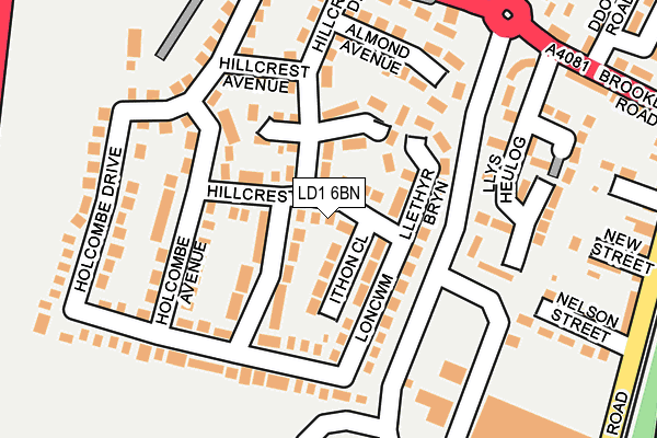 LD1 6BN map - OS OpenMap – Local (Ordnance Survey)