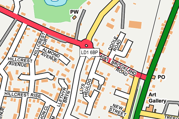 LD1 6BP map - OS OpenMap – Local (Ordnance Survey)