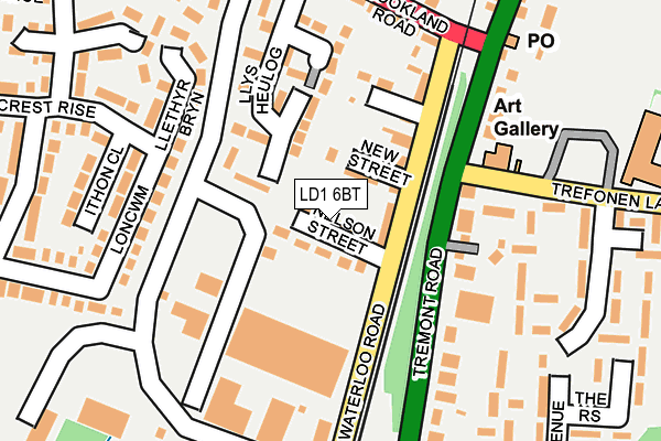 LD1 6BT map - OS OpenMap – Local (Ordnance Survey)