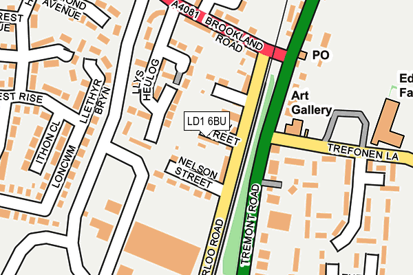 LD1 6BU map - OS OpenMap – Local (Ordnance Survey)