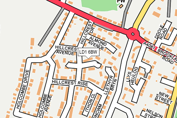 LD1 6BW map - OS OpenMap – Local (Ordnance Survey)
