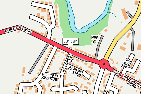 LD1 6BY map - OS OpenMap – Local (Ordnance Survey)