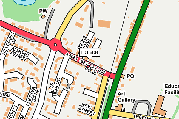 LD1 6DB map - OS OpenMap – Local (Ordnance Survey)